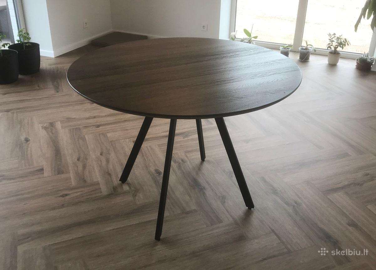 Apvalūs ąžuoliniai stalai nuo 100cm. iki 170 cm. - nuotraukos Nr. 6