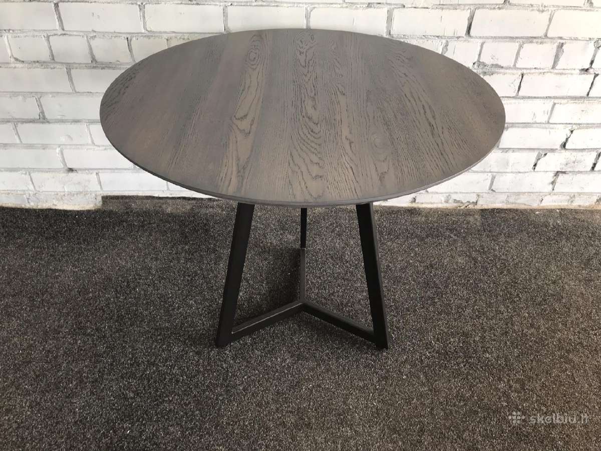 Apvalūs ąžuoliniai stalai nuo 100cm. iki 170 cm. - nuotraukos Nr. 7