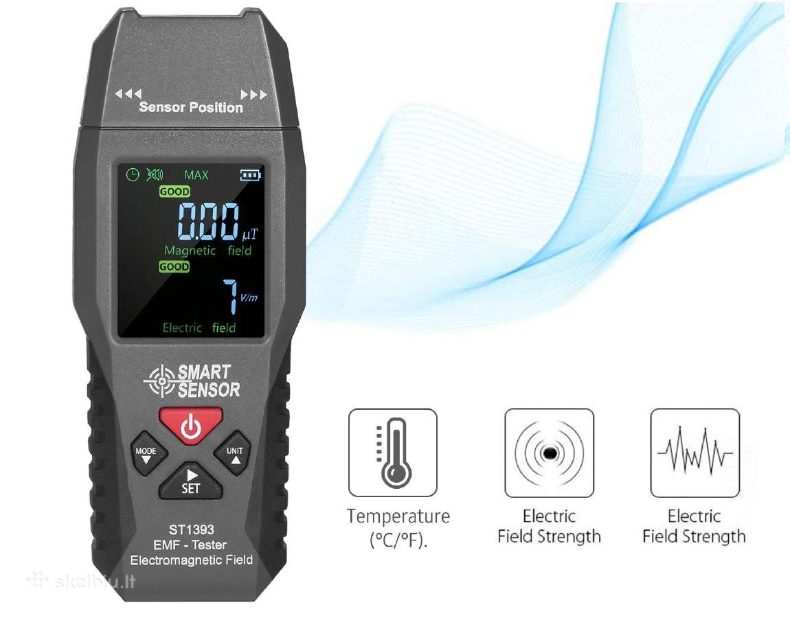 Skaitmeninis Emf elektromagnetinio lauko matuoklis - nuotraukos Nr. 10