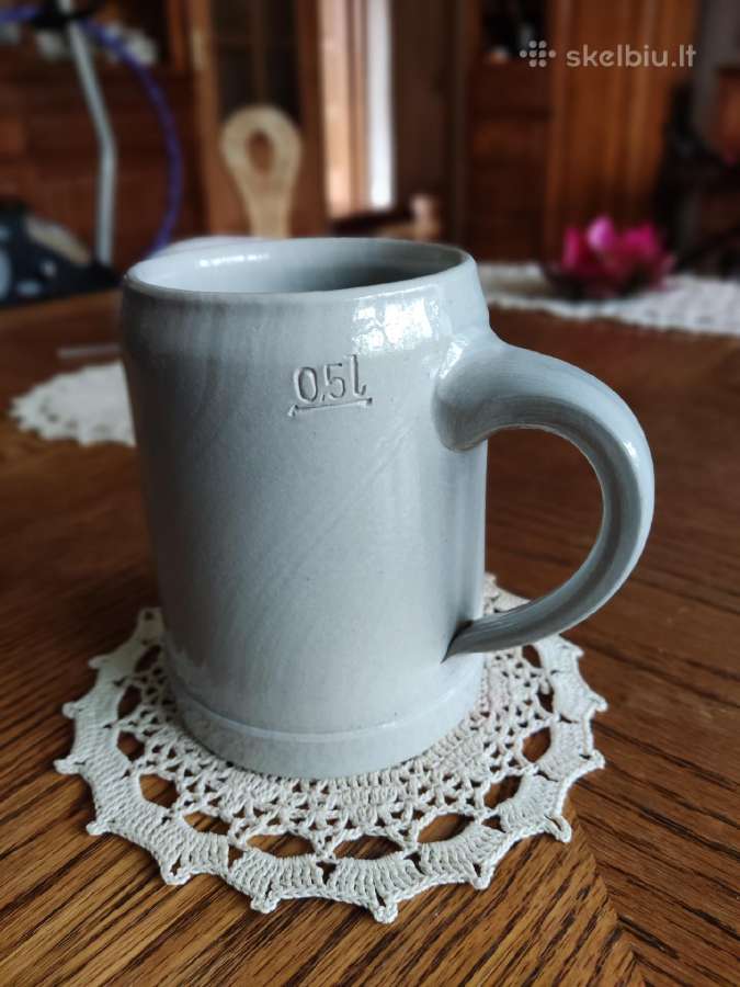 Keramikinis alaus bokalas, vokiškas, 0,5 l - nuotraukos Nr. 3