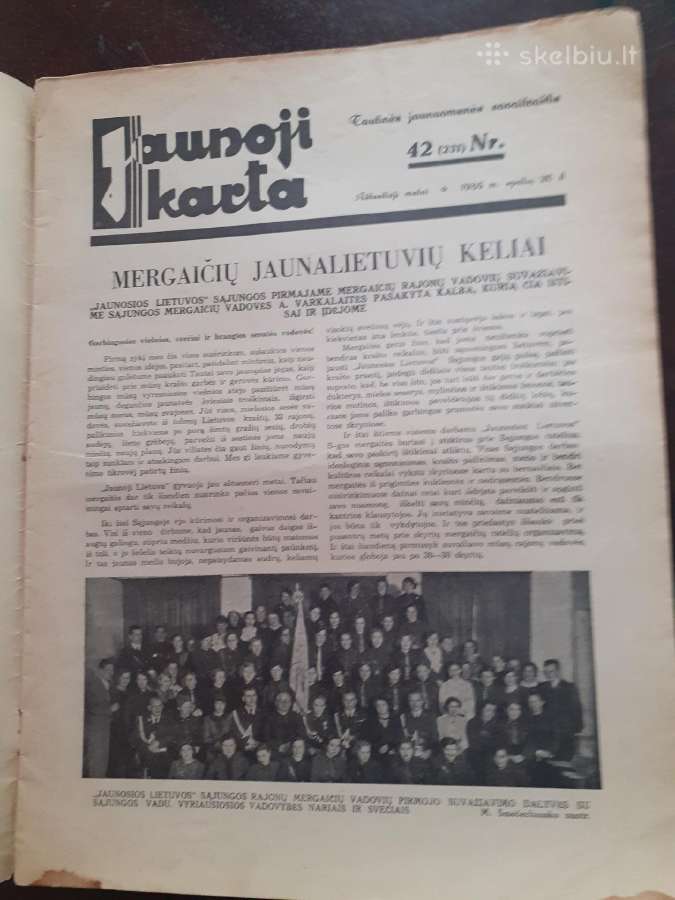 Senas žurnalas ,Jaunoji karta" 1935 m. - nuotraukos Nr. 3