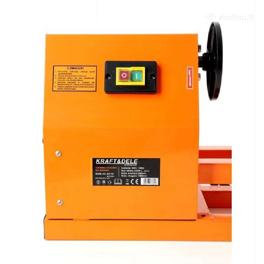 Medžio tekinimo staklės 1000mm 650w Kraftdele Kd - nuotraukos Nr. 2