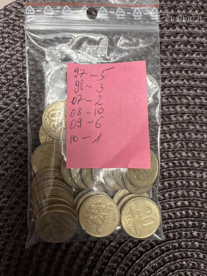 Lietuviški litai ir centai įvairių metu - nuotraukos Nr. 16