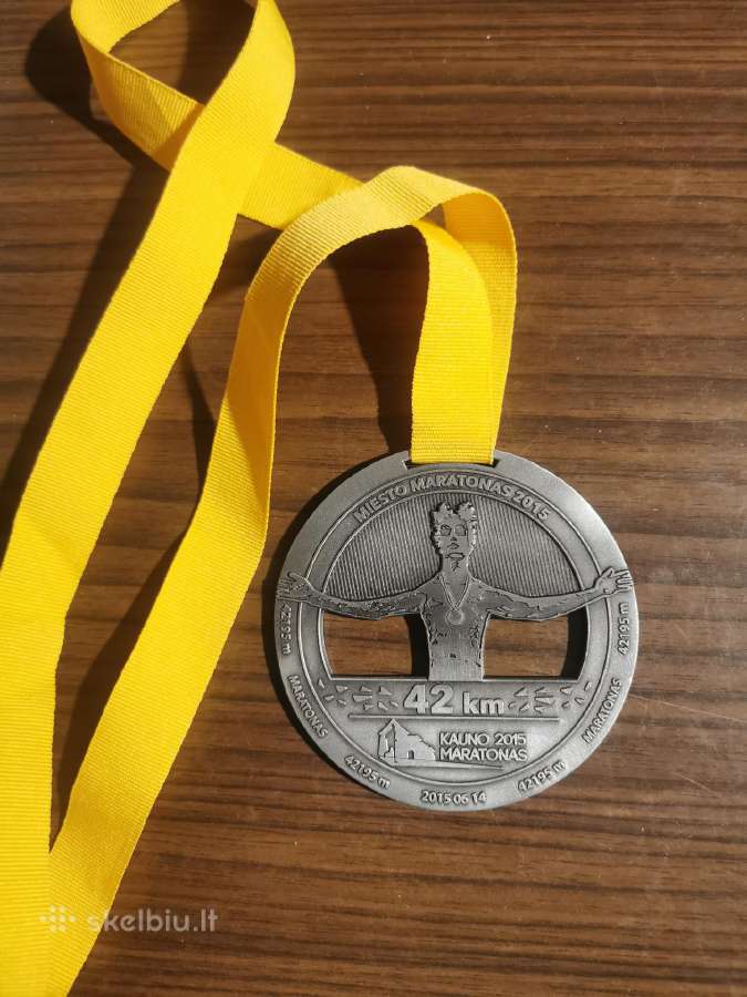 2015m Kauno maratono medalis - nuotraukos Nr. 2