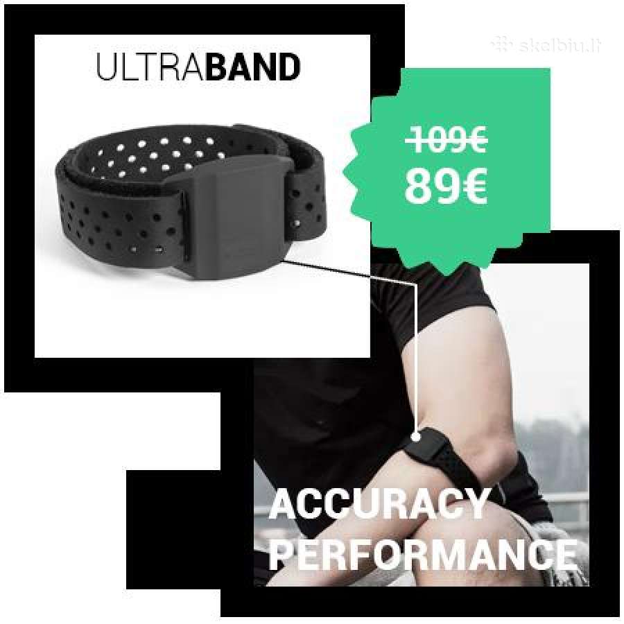 Širdies ritmo sensorius apyrankė ant rankos