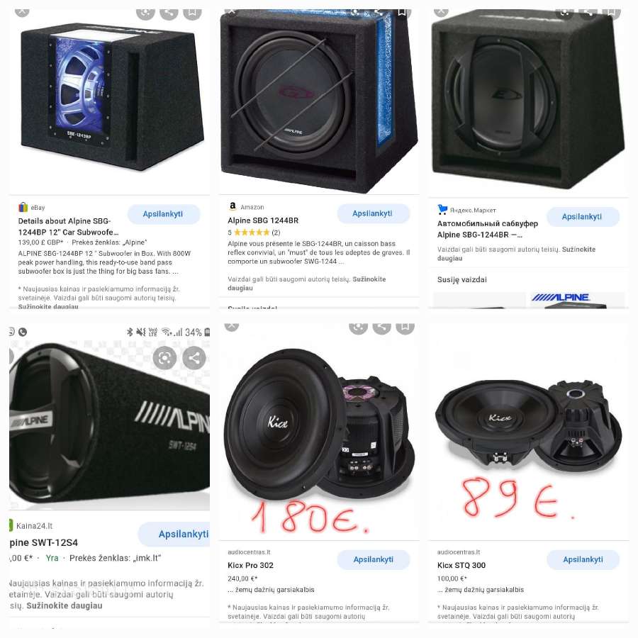 Parduodu zemu dazniu garsiakalbius-subus
