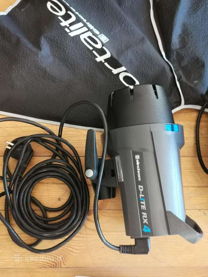 Elinchrom D-lite Rx 4 To Go, Manfrotto stovas ir t - nuotraukos Nr. 3