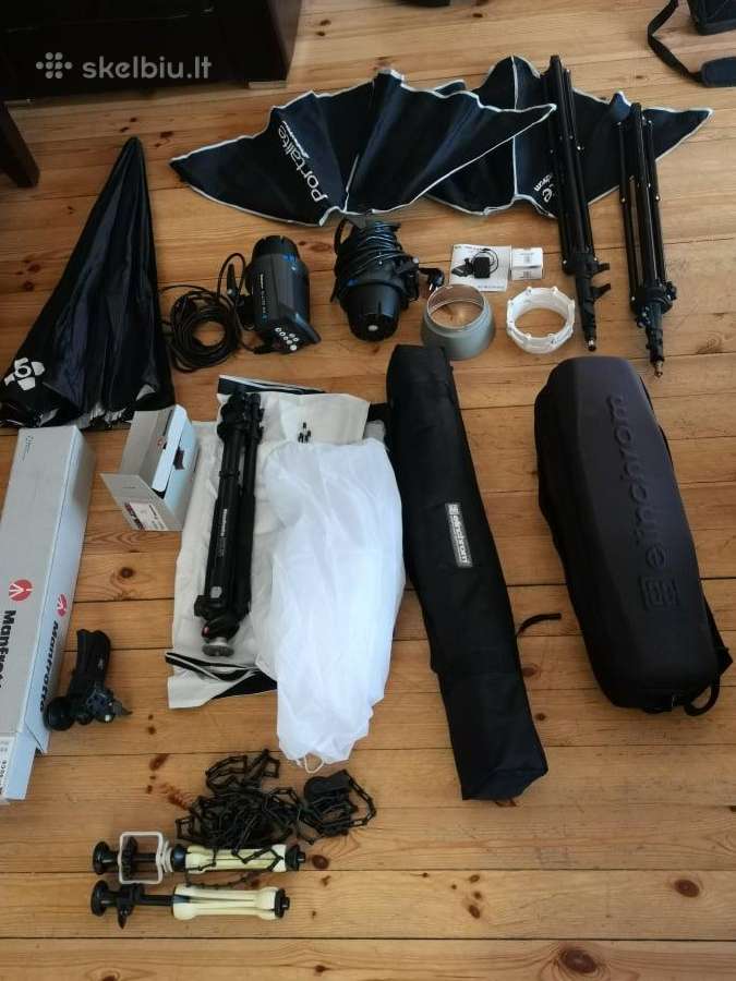 Elinchrom D-lite Rx 4 To Go, Manfrotto stovas ir t