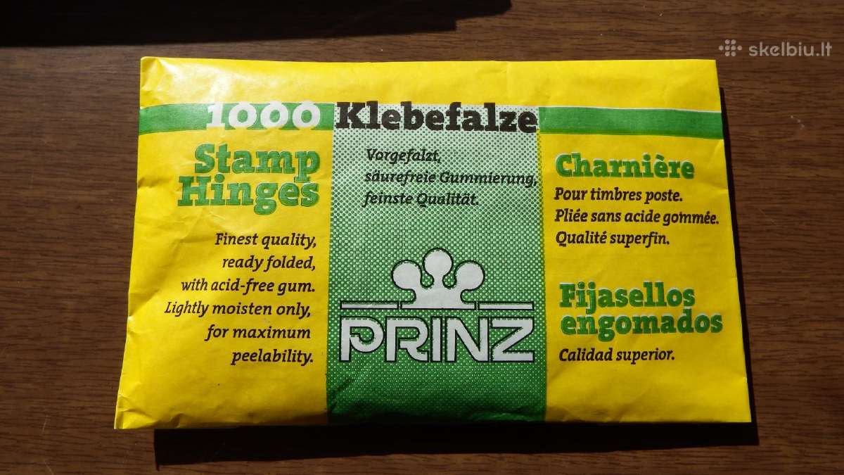 Lipdės pašto ženklams Prinz 1000 vnt