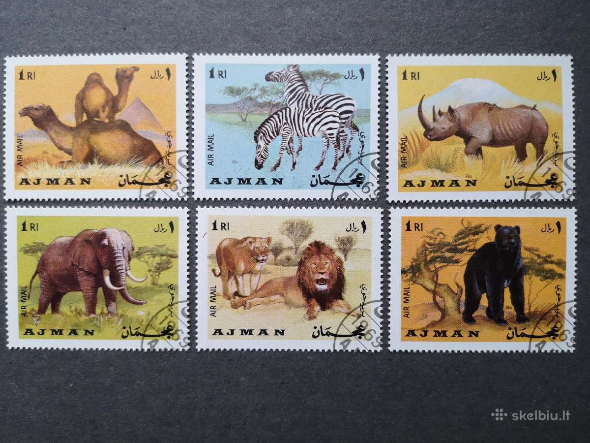 Fauna. Ajman. Serija iš 6 p.ž.