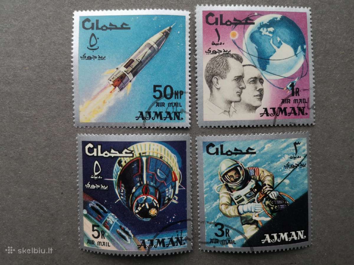 Kosmosas. Ajman. Serija iš 4 p.ž.
