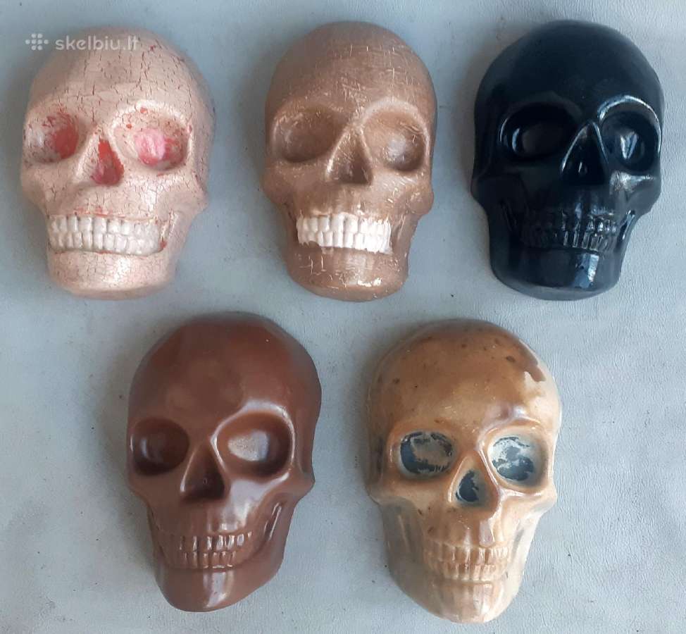 Kaukolės rankų darbo, dirbtinis akmuo - nuotraukos Nr. 2