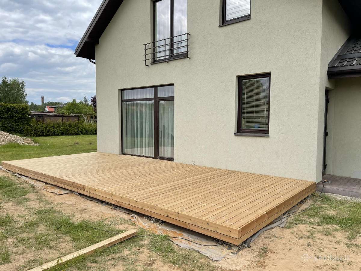 Sraigtiniai poliai/terasų pamatai/montavimas - nuotraukos Nr. 6
