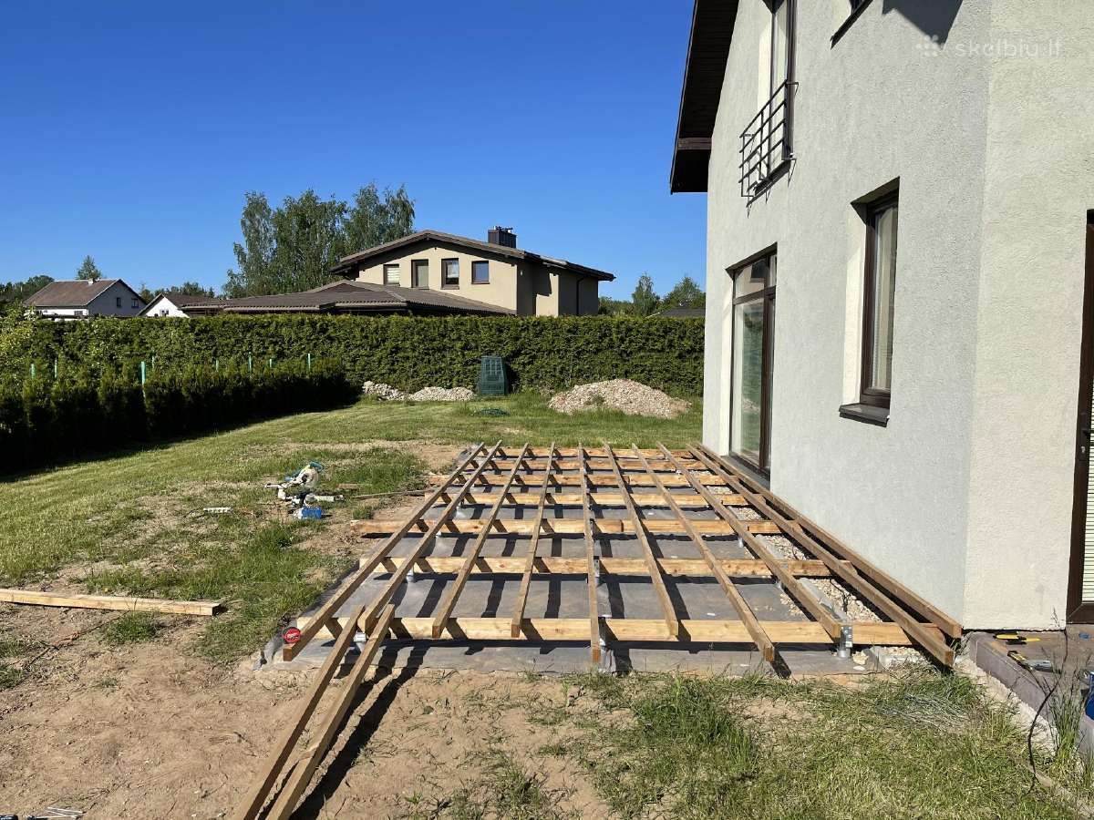 Sraigtiniai poliai/terasų pamatai/montavimas - nuotraukos Nr. 8