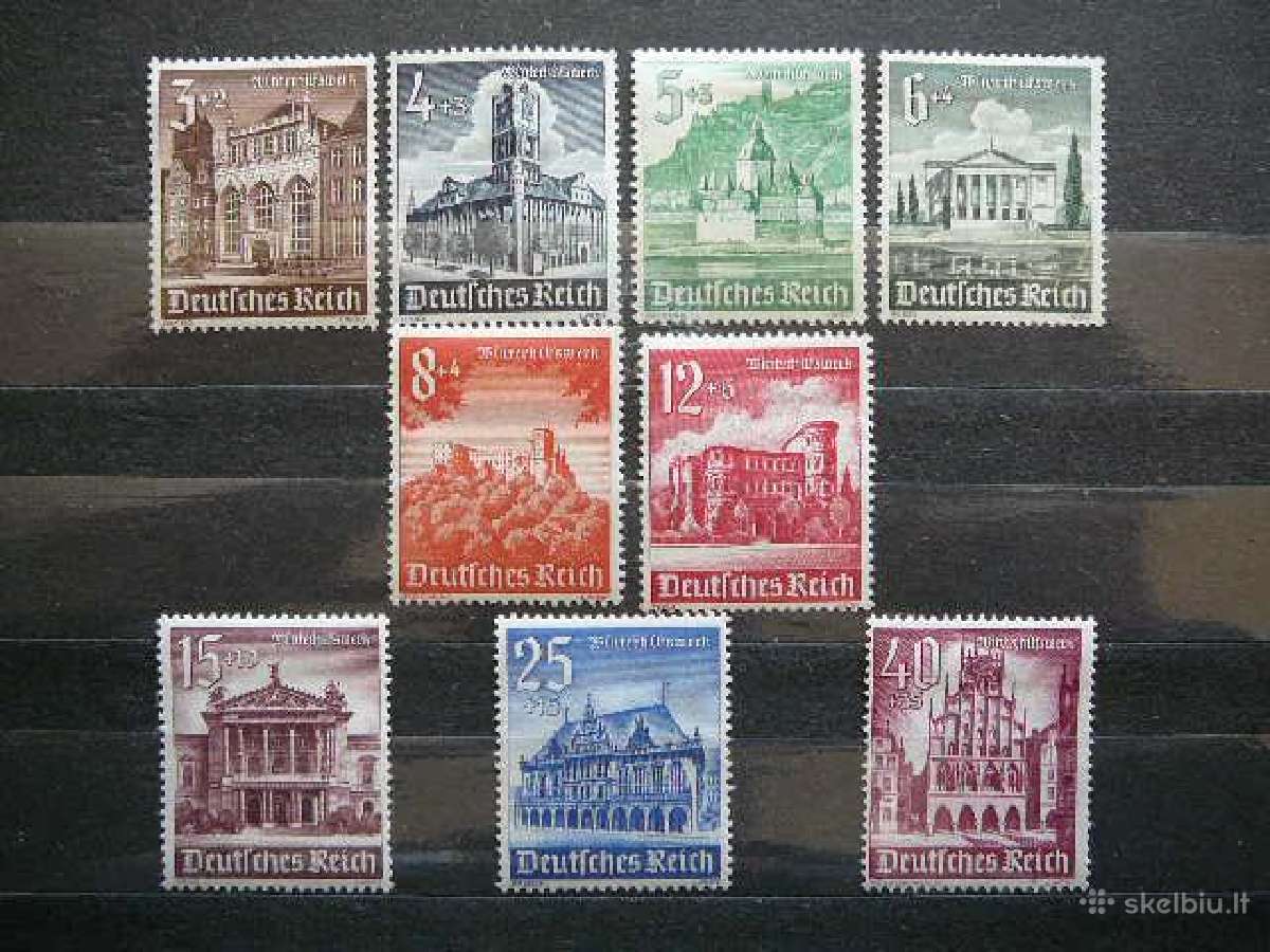 Architektura Vokietija 1940 svarus vkt751/9sl
