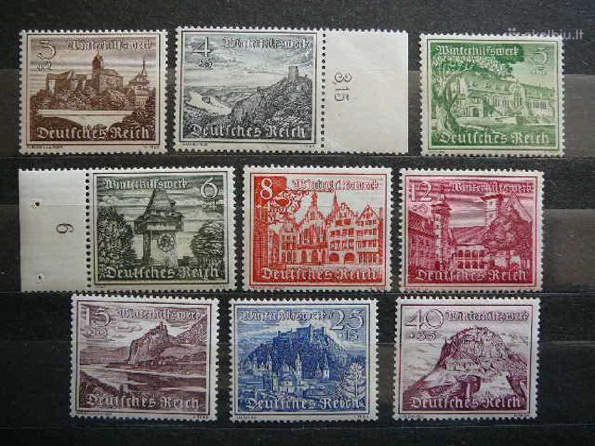 Pilys Architektura Vokietija 1939 Mnh vkt730/8s