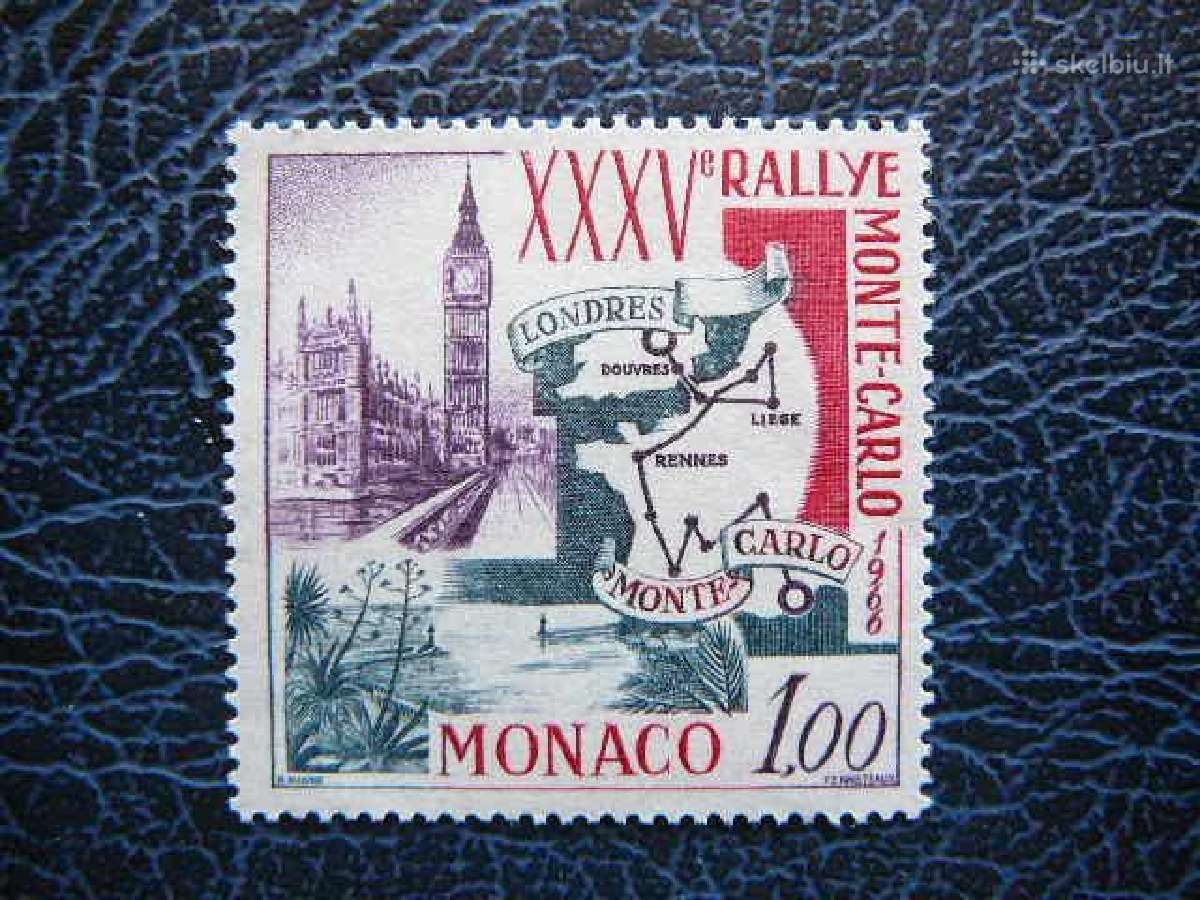 Automobiliai Ralis Monakas Mnh mt824