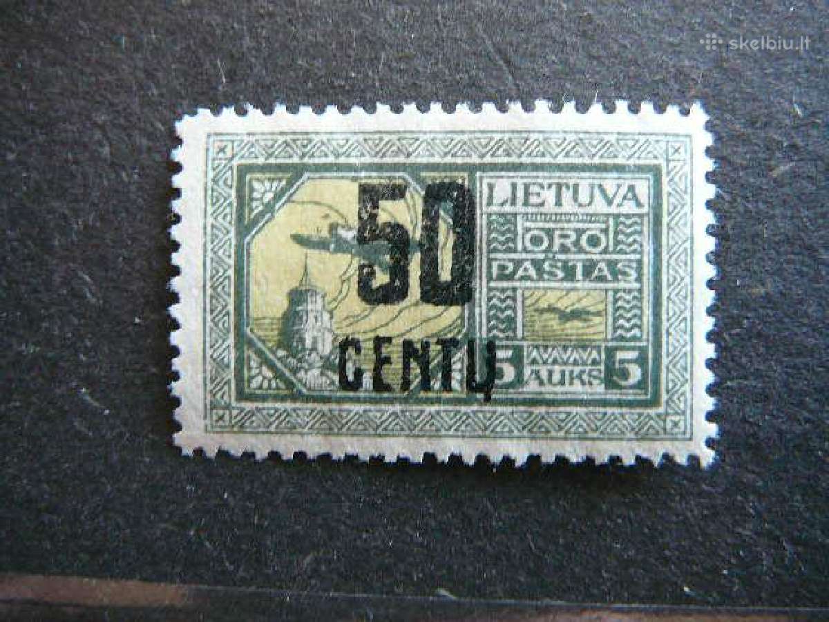 Lietuva 1922 50cnt/5a svarus lit184sb