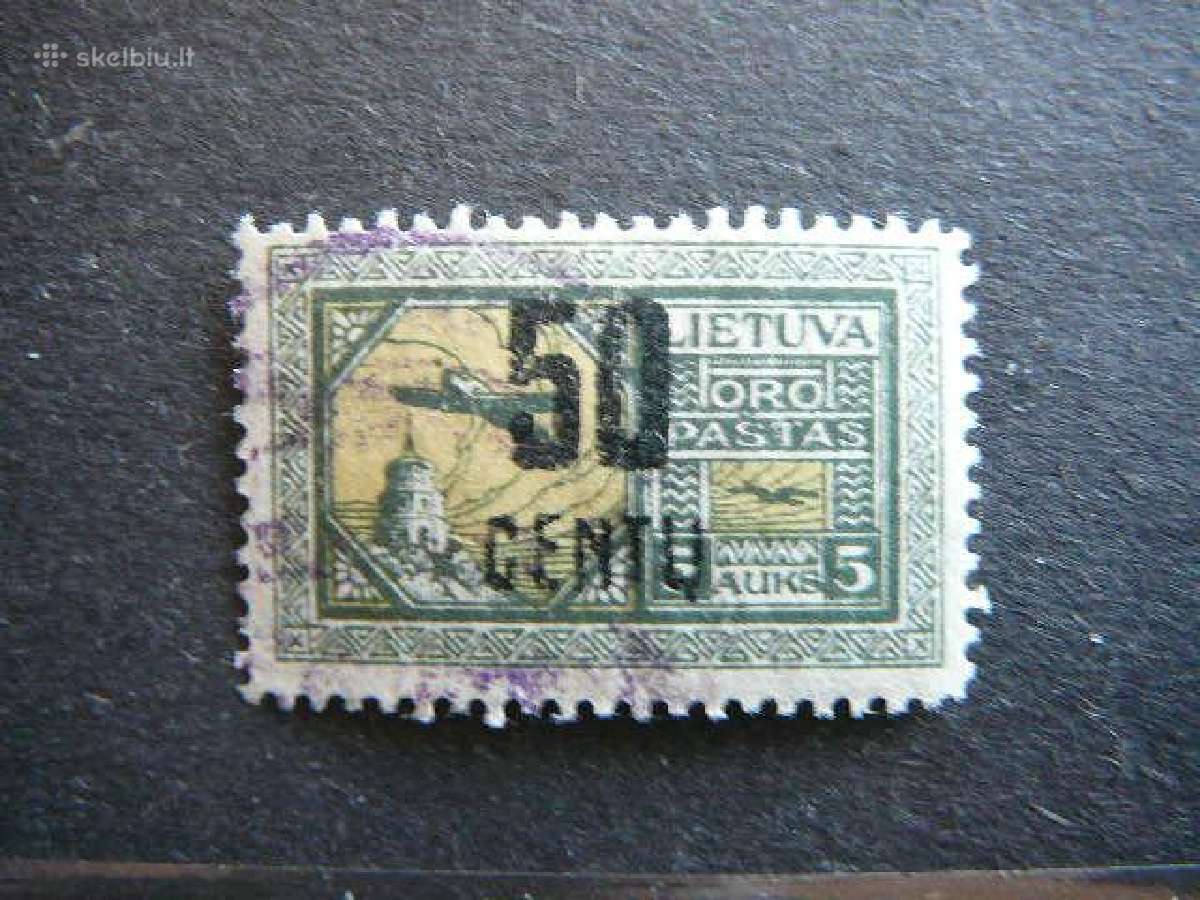 Lietuva 1922 50cnt/5a antsp. lit184a