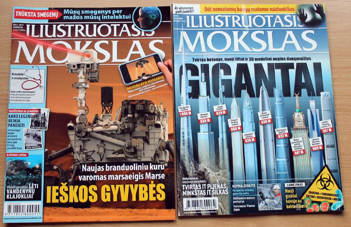 2 vnt. "Iliustruotas Mokslas" žurnalai