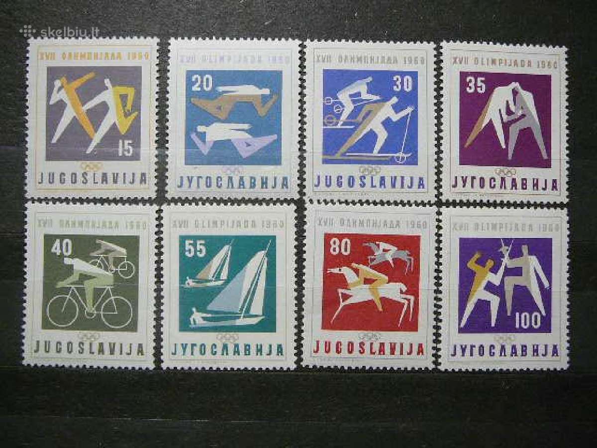 Olimpines vasaros Jugoslavija 1960 Mnh js909