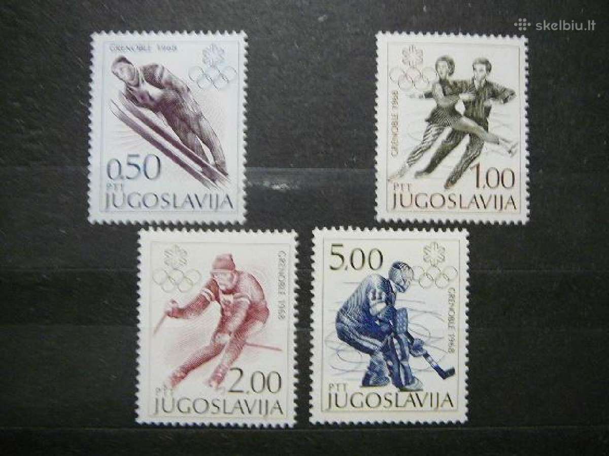 Olimpines ziemos Jugoslavija 1968 Mnh js1262
