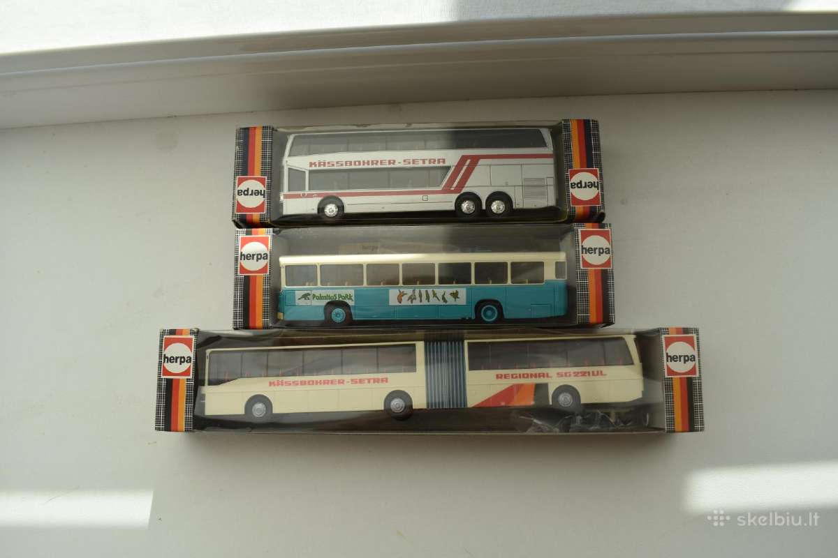 Nauji autobusai Setra autobusai Mastelis 1:87 (H0)