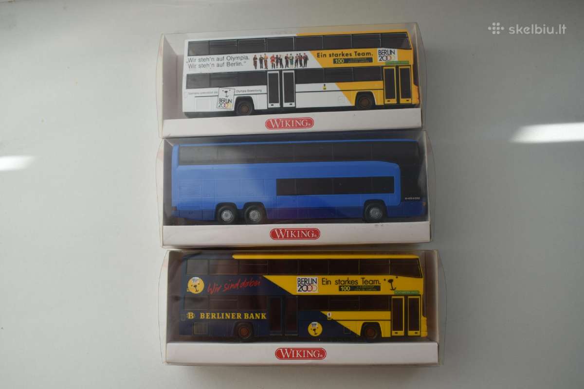 Nauji Mercedes-benz ir Man autobusai 1:87
