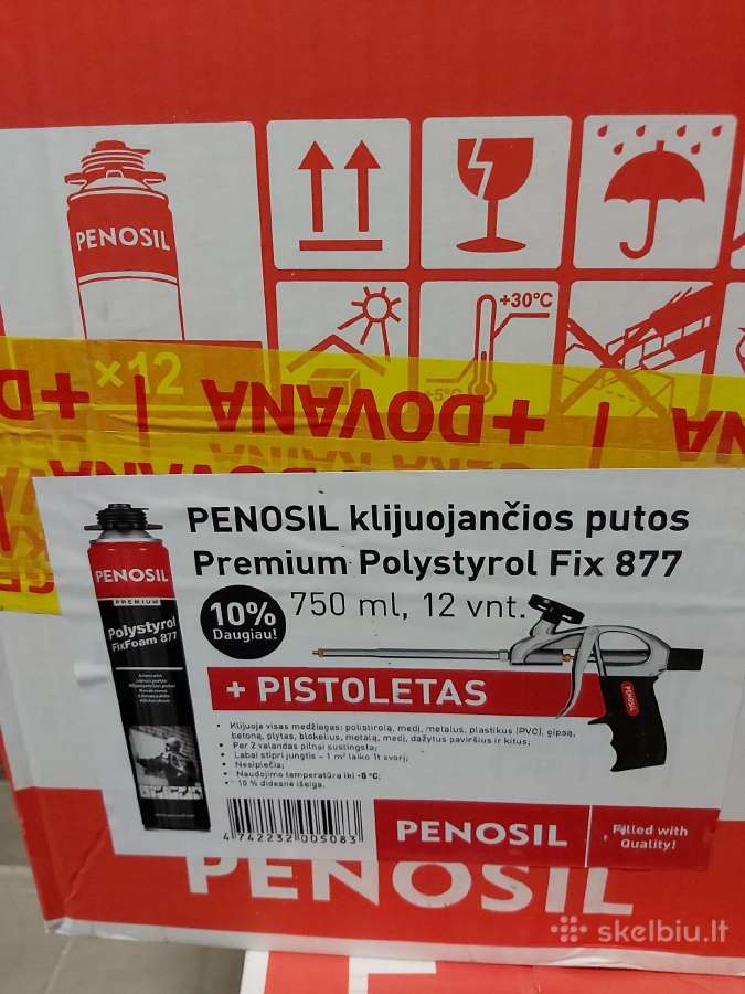 Polistirolo klijavimo putos
