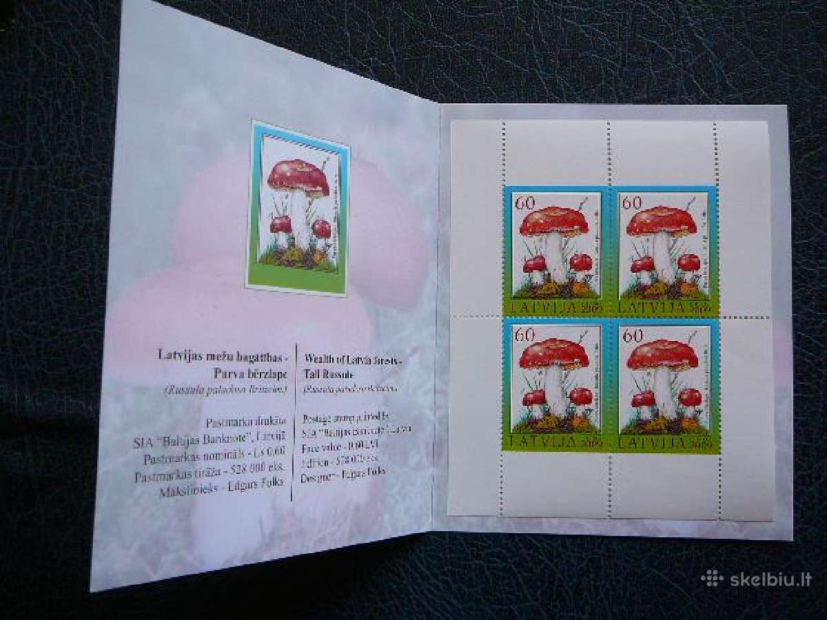 Grybai Latvija 2009 Mnh llt768b