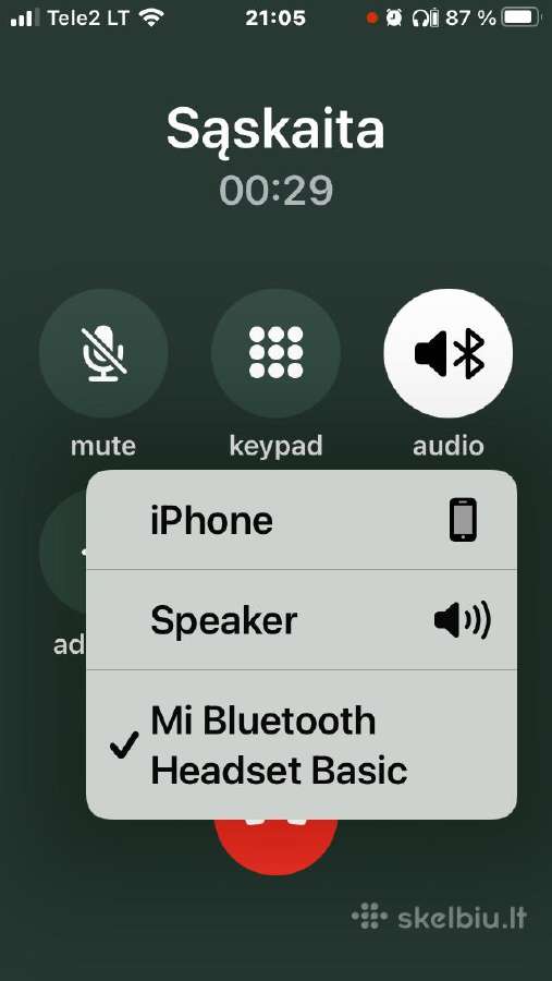 Xiaomi Mi Bluetooth Headset Basic dalims - nuotraukos Nr. 9