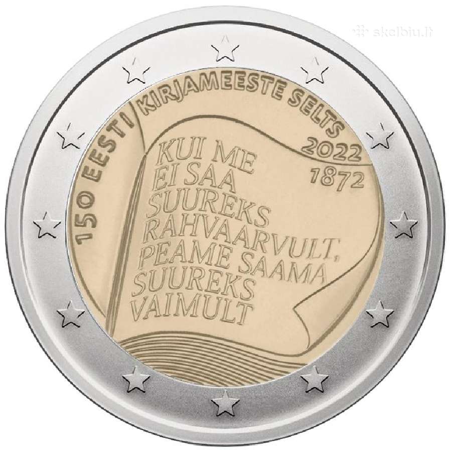 Estija 2 Eurai, 2022 Literatūros Draugijai 150