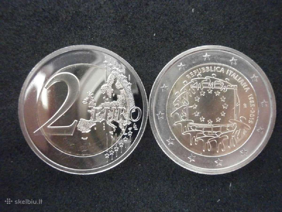 Proginės Euro monetos 2015 m. "Europos vėliava" - nuotraukos Nr. 3