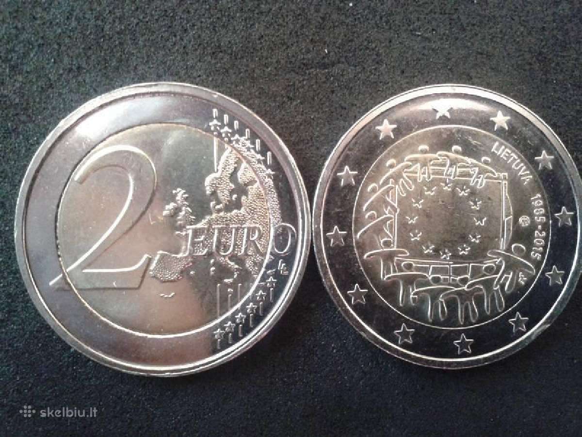 Proginės Euro monetos 2015 m. "Europos vėliava" - nuotraukos Nr. 4