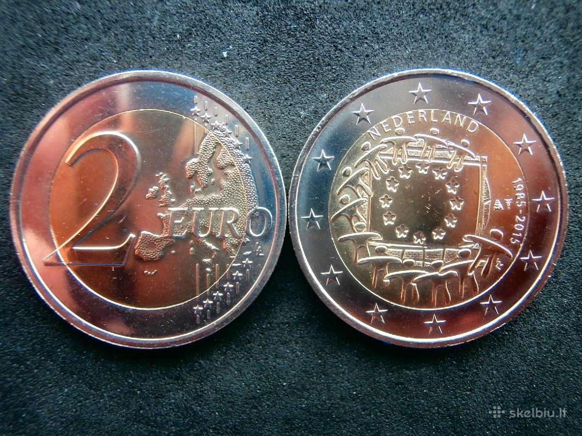 Proginės Euro monetos 2015 m. "Europos vėliava" - nuotraukos Nr. 6