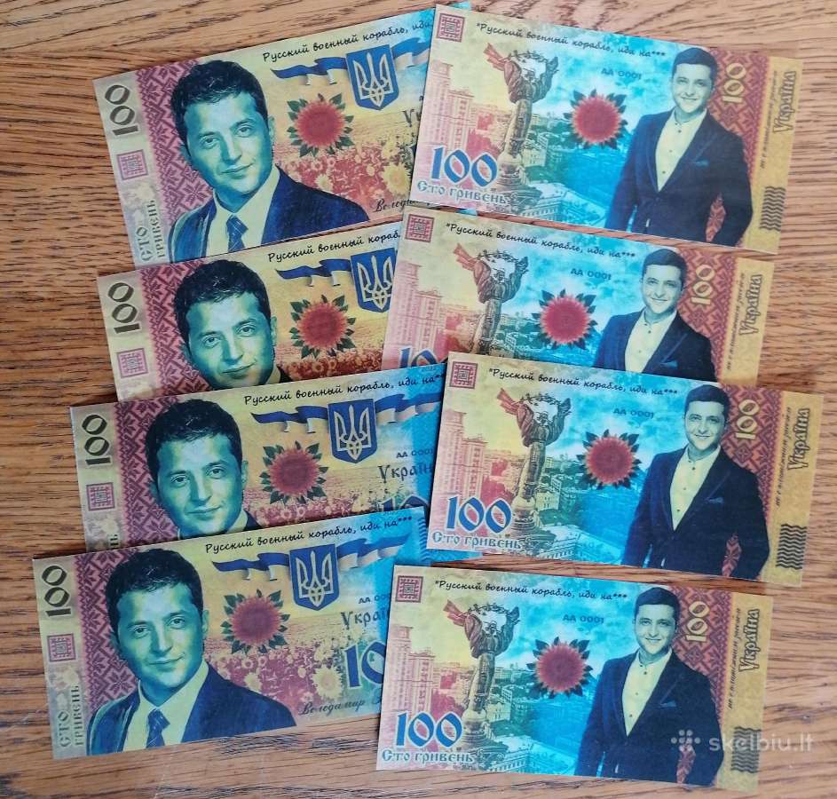 Zelenskio suvenyrinis banknotas