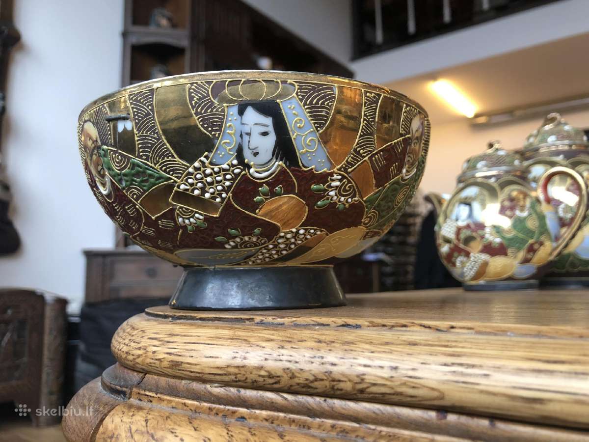 Labai retas japoniško porceliano arbatos servizas - nuotraukos Nr. 5