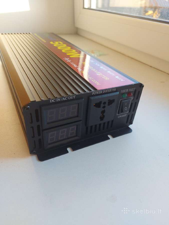 Inverteris tikro sinuso 12v 220v. 2.5kw