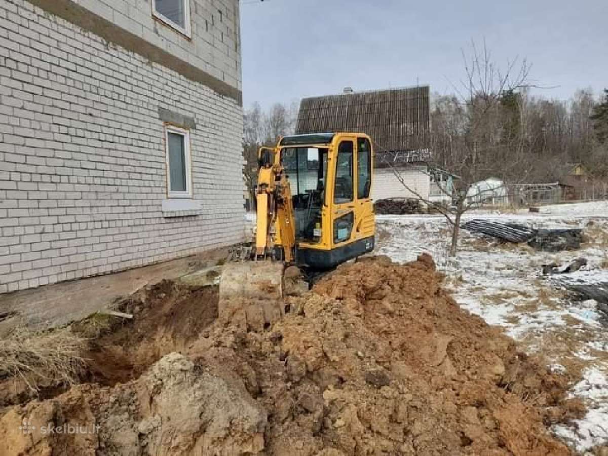 Bobcat ir mini ekskavatoriaus darbai - nuotraukos Nr. 7
