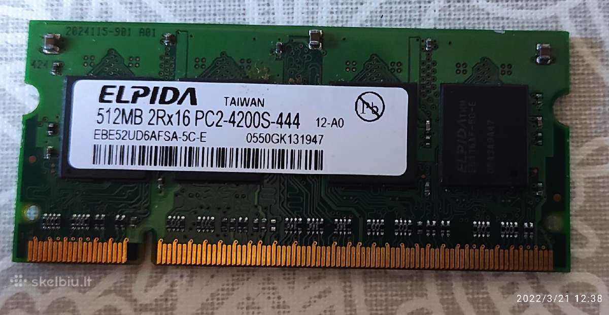Ddr2 512mb - nuotraukos Nr. 3