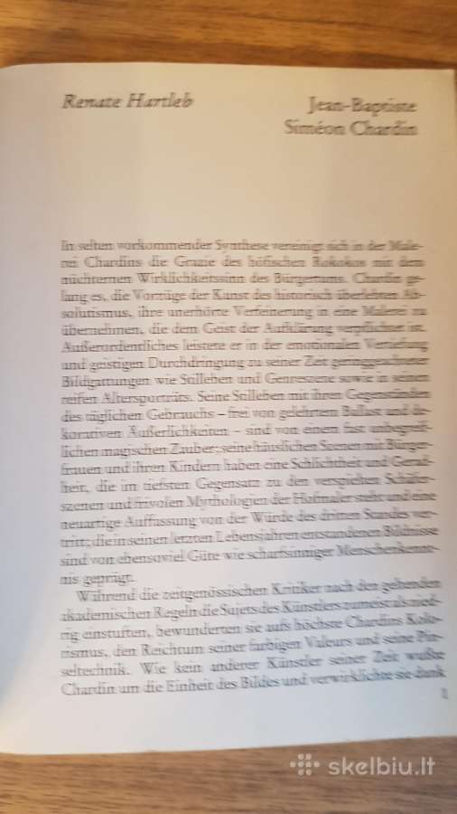 Dailininkų reprodukcijų knyg.chardin Vokiečių kalb - nuotraukos Nr. 6