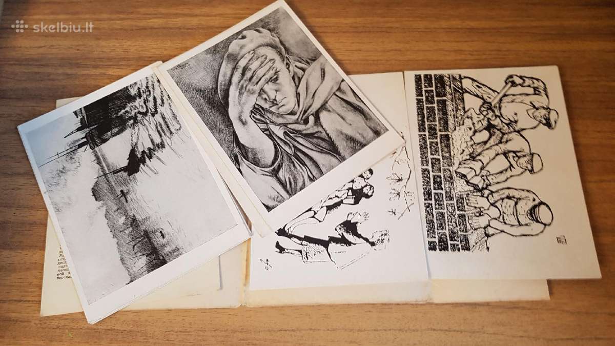 Prancūzų dailininkų grafika .1957m. 10 atvir.repro - nuotraukos Nr. 3