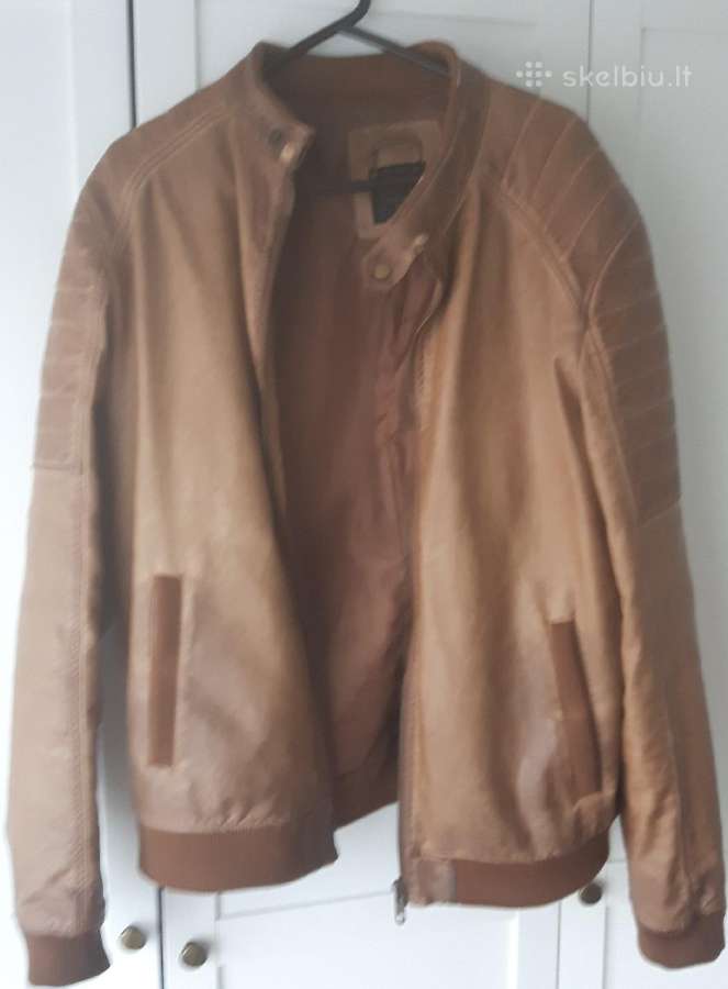 Odinė vyriška striukė Bershka Dydis L, XL - nuotraukos Nr. 5