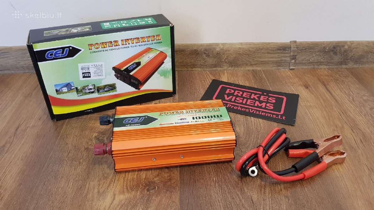 Įtampos inventeris 12-24v 220v inverteriai - nuotraukos Nr. 17