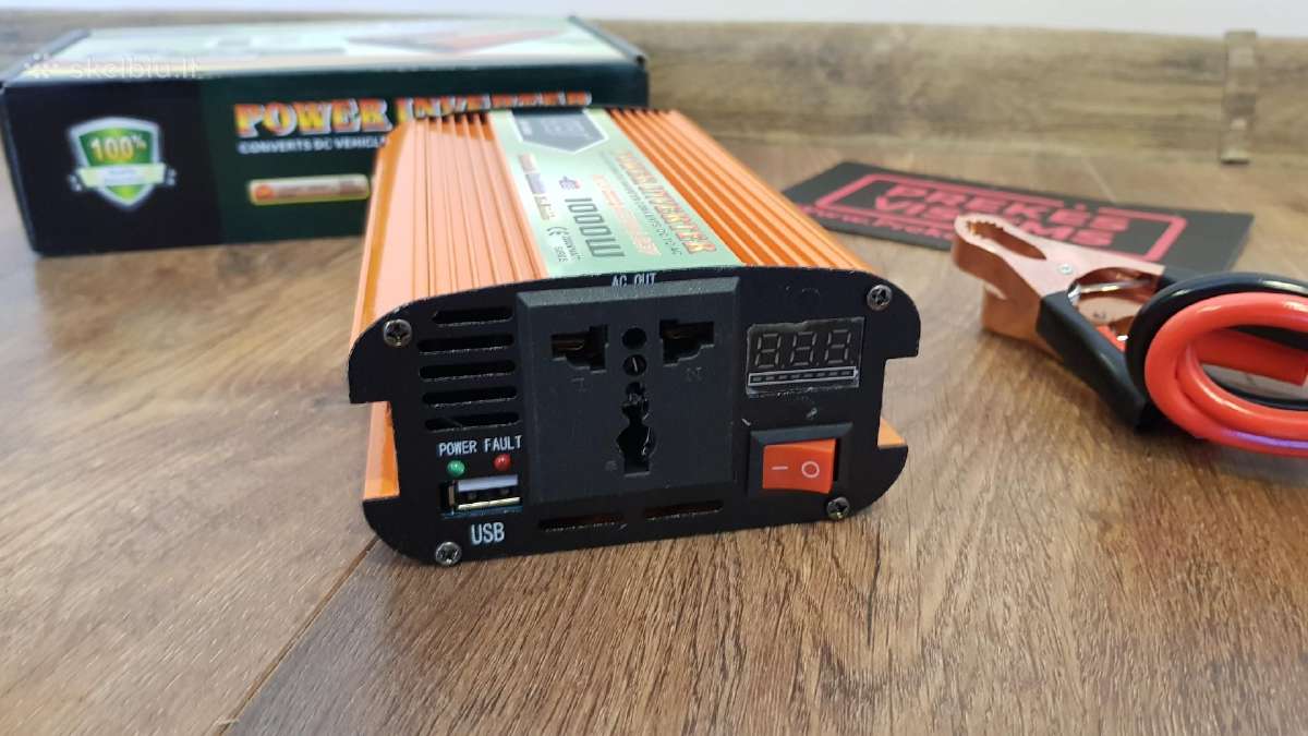 Įtampos inventeris 12-24v 220v inverteriai - nuotraukos Nr. 19