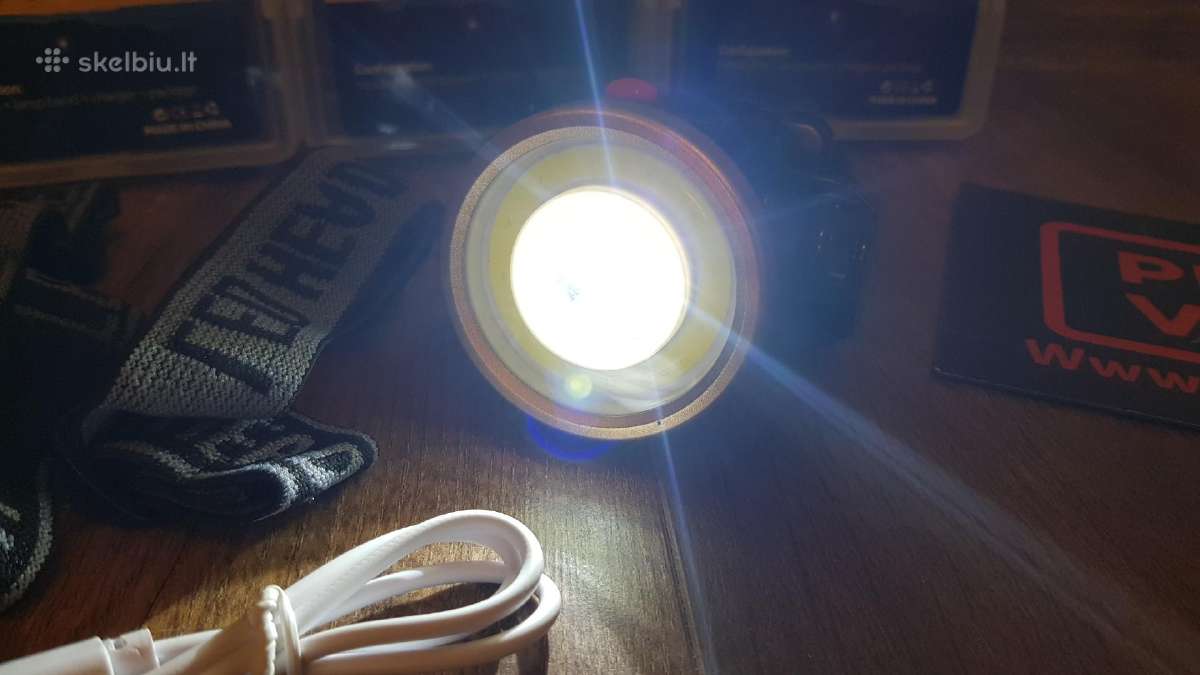 Pigiausiai! LED Prožektoriai ant galvos - nuotraukos Nr. 13