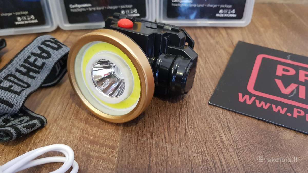 Pigiausiai! LED Prožektoriai ant galvos - nuotraukos Nr. 15
