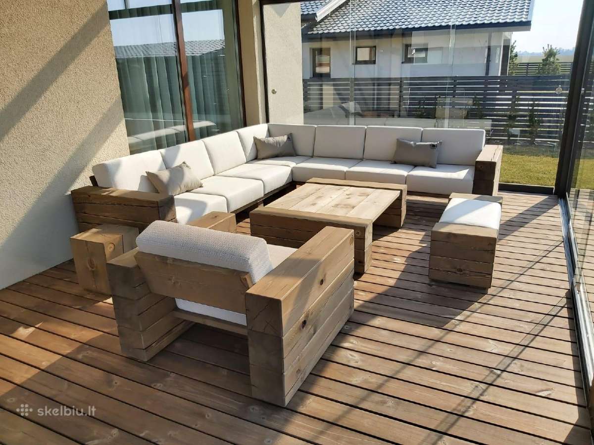 Medžio masyvo Timber terasos / lauko baldai - nuotraukos Nr. 24