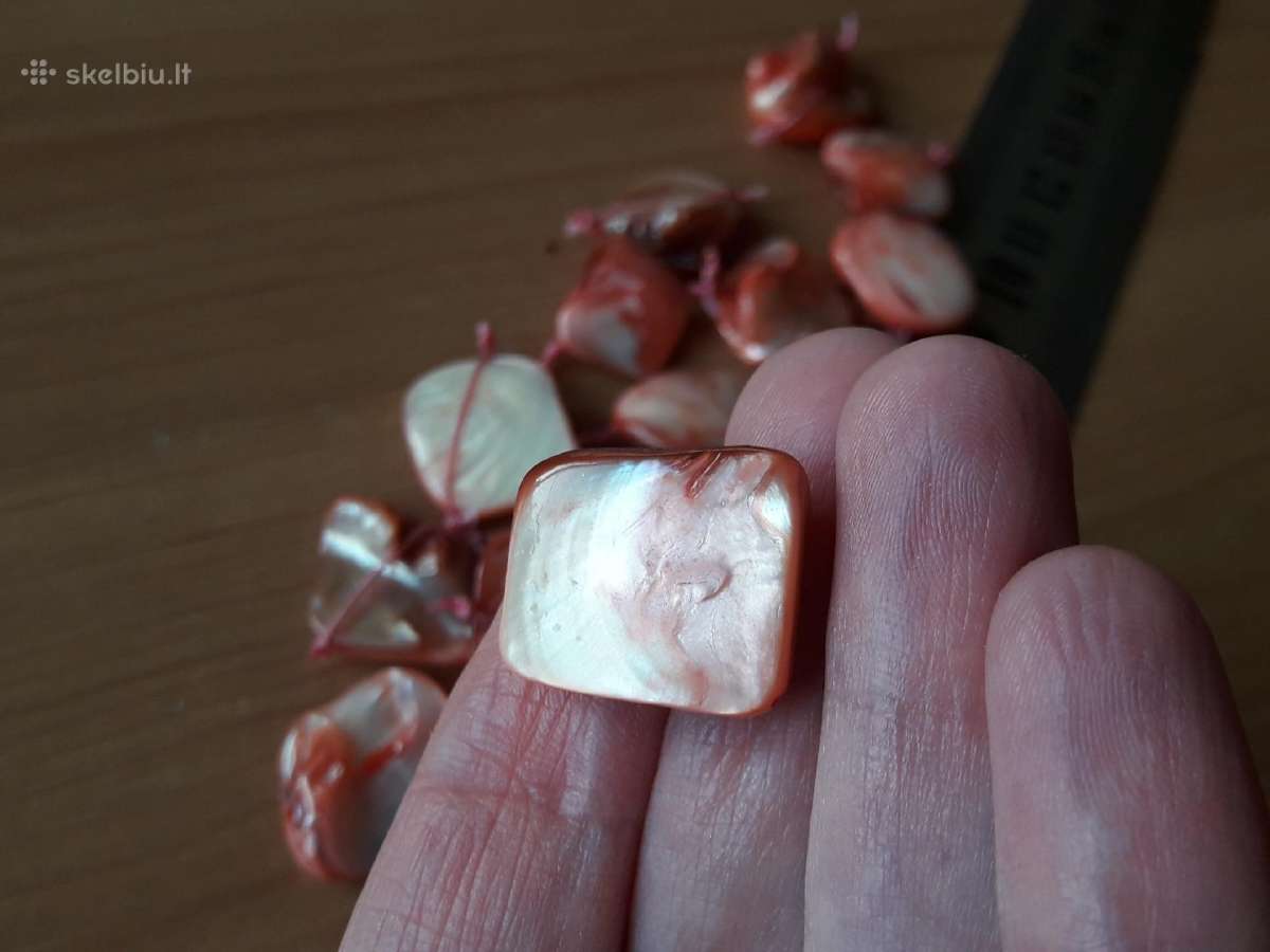 14 natūralaus perlamutro gabalėlių - nuotraukos Nr. 5
