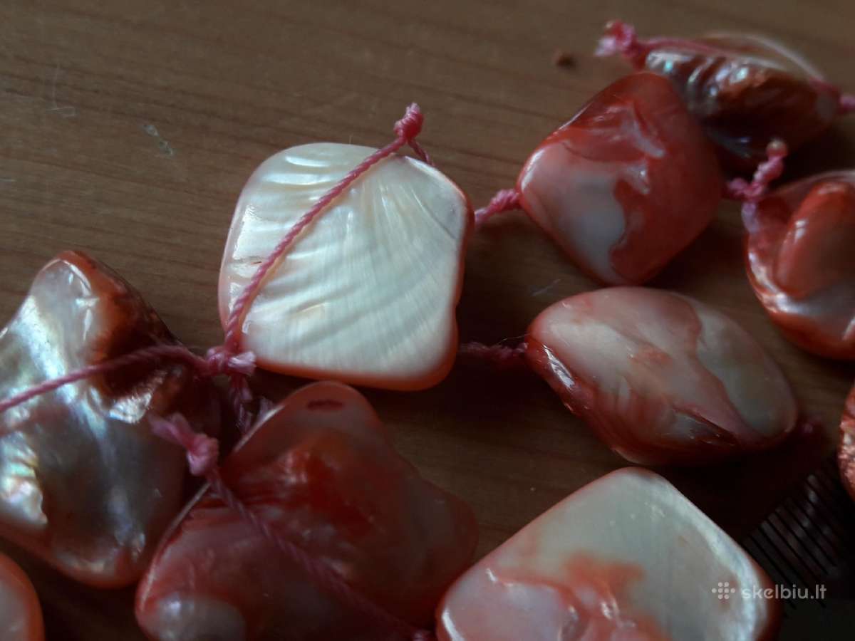 14 natūralaus perlamutro gabalėlių - nuotraukos Nr. 6
